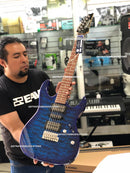 GUITARRA IBANEZ GRX70QA-TBB ELECTRICA AZUL TRANSP.