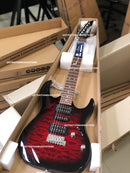 GUITARRA IBANEZ GRX70QA-TRB ELECTRICA ROJA TRANSP.