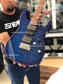 GUITARRA IBANEZ GRX70QA-TBB ELECTRICA AZUL TRANSP.