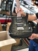 GUITARRA IBANEZ GRX70QA-TKS ELECTRICA GRIS TRANSP.