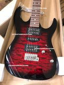 GUITARRA IBANEZ GRX70QA-TRB ELECTRICA ROJA TRANSP.