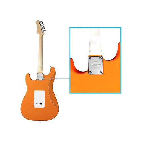 Paquete Guitarra Electrica Jethro Naranja