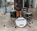 BATERIA EVOLUTION 4 PZAS NEGRA BRILLANTE