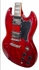 GUITARRA ELECTRICA TIPO SG COLOR CHERRY MCCARTNEY