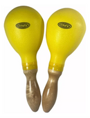 MARACAS PROFESIONALES DE PLASTICO CON MANGO DE MADERA GRANDES