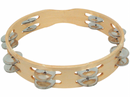 PANDERO ESTRELLA 25 CM. 2 HILERAS RINTINTINES PINO SIN PARCHE