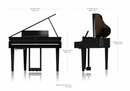 MINI GRAND PIANO DIGITAL DE COLA ROLAND GP-6 BLANCO PULIDO