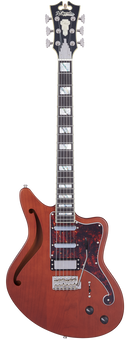 GUITARRA ELECTRICA SEMIHUECA D'ANGELICO BEDFORD DELUXE MATTE WALNUT