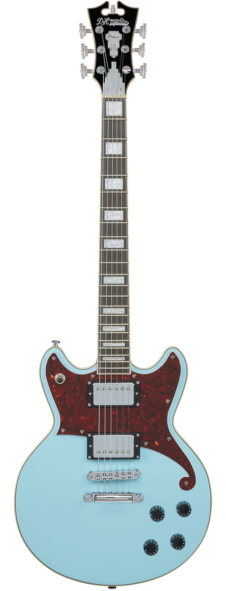 GUITARRA ELECTRICA D'ANGELICO BRIGHTON PREMIER SKY BLUE