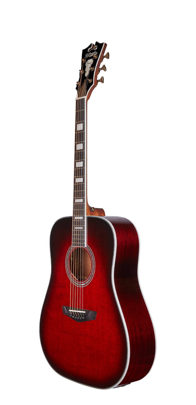 GUITARRA ELECTROACUSTICA D'ANGELICO LEXINGTON TRANS BLACK CHERRY BURST