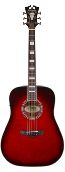 GUITARRA ELECTROACUSTICA D'ANGELICO LEXINGTON TRANS BLACK CHERRY BURST