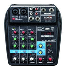 Mezcladora Romms 4 Canales Pasiva Mx-4ch Delay Usb Bluetooth