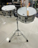 TIMBALES LM DRUMS 13 Y 14 + BASE CENCERRO BAQUETAS TM2-1