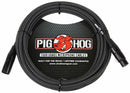 CABLE PIG-HOG PARA MICROFONO 6.10 MTS XLR-XLR NEGRO PHM20