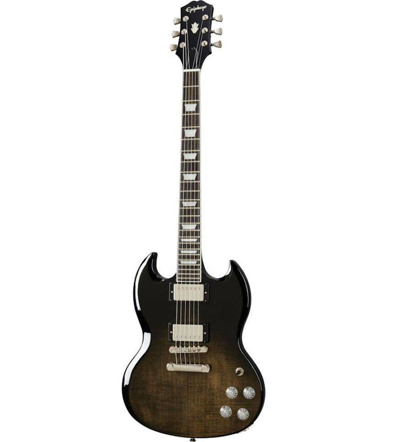 GUITARRA ELECTRICA EPIPHONE SG MODERN FIGURED TRANS BLACK FADE EISMFTBFNH1