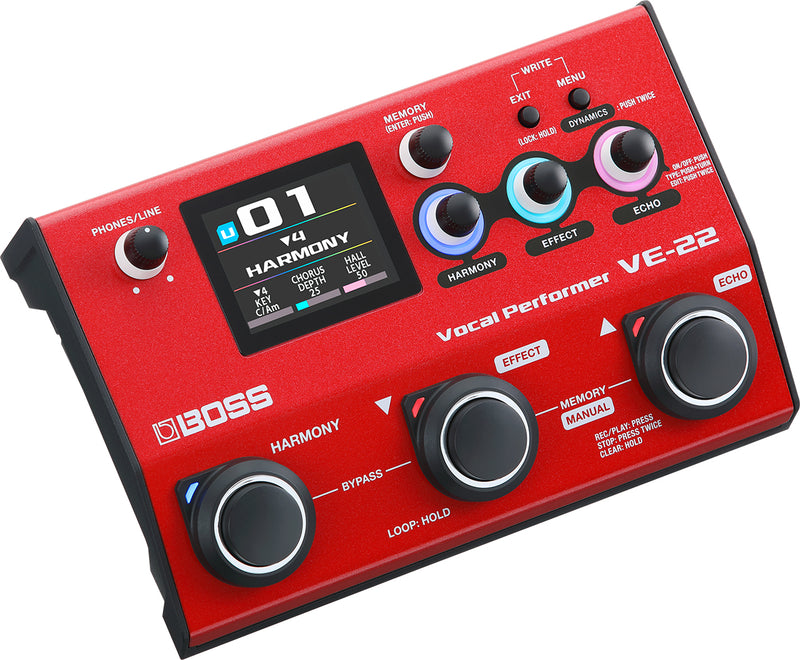 PROCESADOR COMPACTO PARA VOZ VE-22 BOSS