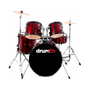BATERIA DRUMCO 5 PZS ROJA 22/13/12/16/14