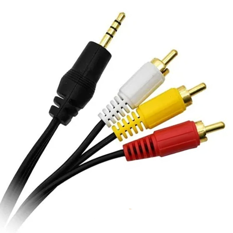 CABLE LIFE 2RPIN-3 3.5 ST A 2 RCA 3MTS