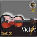 CUERDAS VICTOR 70 P/VIOLIN ACERO