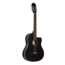 GUITARRA CLASICA ELECTROACUSTICA CON CORTE CUERPO Y BRAZO SLIM NYLON BLACK