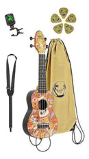 PAQUETE UKULELE SOPRANO ORTEGA VOODO P.