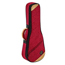 ESTUCHE SEMIRIGIDO PARA UKULELE CONCIERTO ORTEGA GUITARS WINE RED