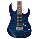 GUITARRA IBANEZ GRX70QA-TBB ELECTRICA AZUL TRANSP.