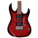 GUITARRA IBANEZ GRX70QA-TRB ELECTRICA ROJA TRANSP.