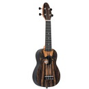 PAQUETE UKULELE SOPRANO ORTEGA TAPA EBANO BLANCO