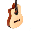 GUITARRA CLASICA ZURDA ELECTROACUSTICA CON CORTE CUERPO Y BRAZO SLIM NYLON