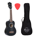 Ukulele Bamboo Soprano Est. negro funda