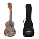 Ukulele Bamboo Soprano Deep Ocean funda