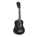 Ukulele Bamboo Soprano Est. negro funda
