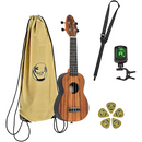 PAQUETE UKULELE SOPRANO ORTEGA TAPA DE ACACIA