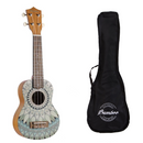 Ukulele Bamboo Soprano Jade con funda